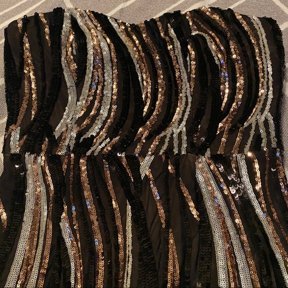 Holland Dress Black Multi - Dress The Population main image 1